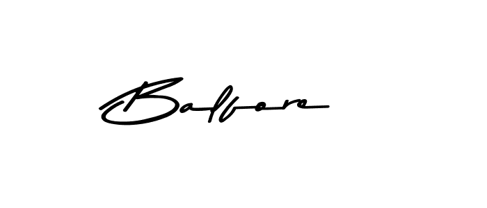 Create a beautiful signature design for name Balfore. With this signature (Asem Kandis PERSONAL USE) fonts, you can make a handwritten signature for free. Balfore signature style 9 images and pictures png