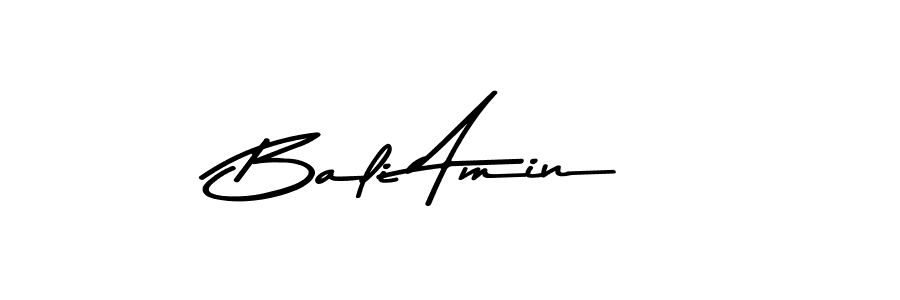 How to make Bali Amin name signature. Use Asem Kandis PERSONAL USE style for creating short signs online. This is the latest handwritten sign. Bali Amin signature style 9 images and pictures png