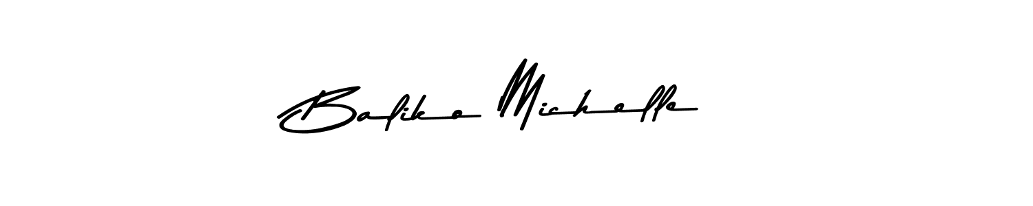 How to Draw Baliko Michelle signature style? Asem Kandis PERSONAL USE is a latest design signature styles for name Baliko Michelle. Baliko Michelle signature style 9 images and pictures png