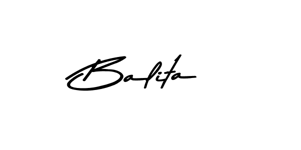 Make a beautiful signature design for name Balita. With this signature (Asem Kandis PERSONAL USE) style, you can create a handwritten signature for free. Balita signature style 9 images and pictures png