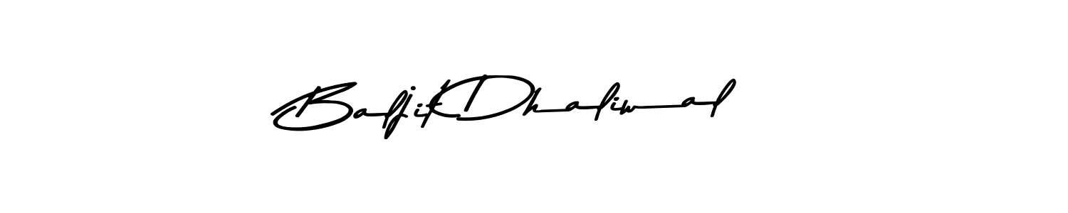 Make a beautiful signature design for name Baljit Dhaliwal. With this signature (Asem Kandis PERSONAL USE) style, you can create a handwritten signature for free. Baljit Dhaliwal signature style 9 images and pictures png