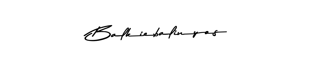 This is the best signature style for the Balkiebalinyos name. Also you like these signature font (Asem Kandis PERSONAL USE). Mix name signature. Balkiebalinyos signature style 9 images and pictures png