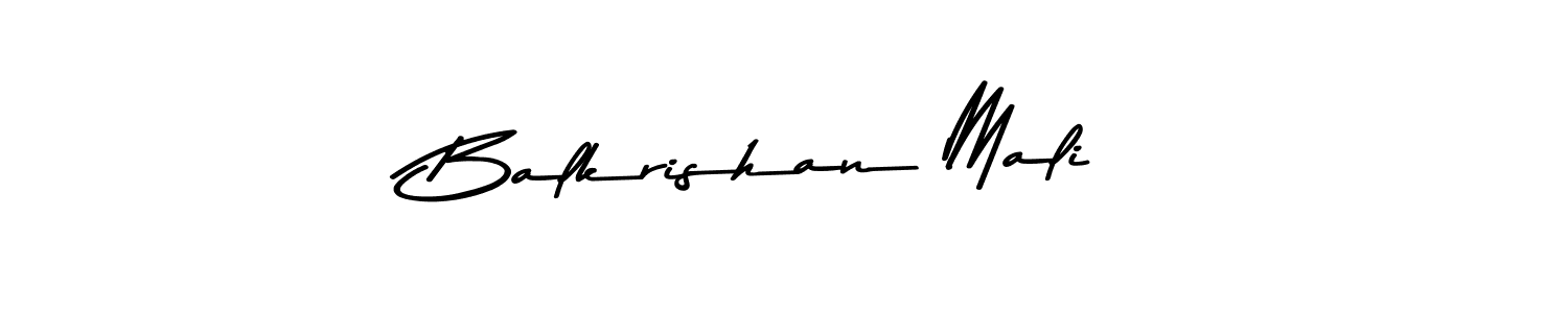 Design your own signature with our free online signature maker. With this signature software, you can create a handwritten (Asem Kandis PERSONAL USE) signature for name Balkrishan Mali. Balkrishan Mali signature style 9 images and pictures png