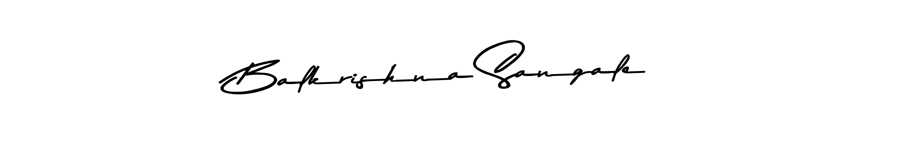 Design your own signature with our free online signature maker. With this signature software, you can create a handwritten (Asem Kandis PERSONAL USE) signature for name Balkrishna Sangale. Balkrishna Sangale signature style 9 images and pictures png