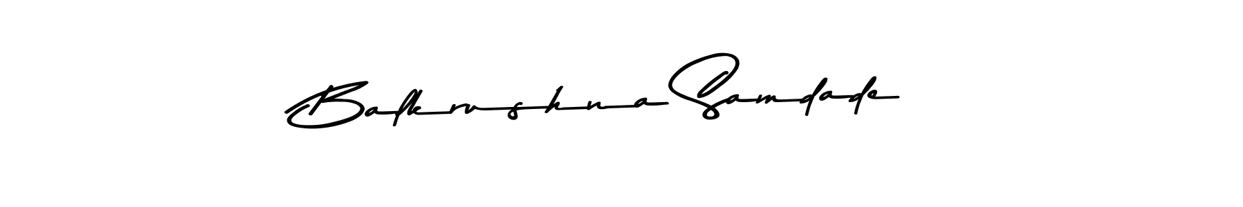 Similarly Asem Kandis PERSONAL USE is the best handwritten signature design. Signature creator online .You can use it as an online autograph creator for name Balkrushna Samdade. Balkrushna Samdade signature style 9 images and pictures png