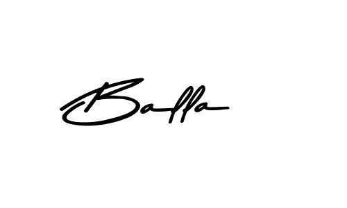 Design your own signature with our free online signature maker. With this signature software, you can create a handwritten (Asem Kandis PERSONAL USE) signature for name Balla. Balla signature style 9 images and pictures png