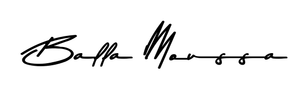 Personalize your online presence with Balla Moussa signature rendered in elegant Asem Kandis PERSONAL USE font. Great for website footers and blogs. Balla Moussa signature style 9 images and pictures png