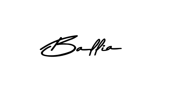 Ballia stylish signature style. Best Handwritten Sign (Asem Kandis PERSONAL USE) for my name. Handwritten Signature Collection Ideas for my name Ballia. Ballia signature style 9 images and pictures png