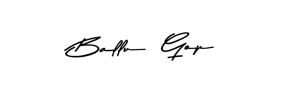 Use a signature maker to create a handwritten signature online. With this signature software, you can design (Asem Kandis PERSONAL USE) your own signature for name Ballu  Gop. Ballu  Gop signature style 9 images and pictures png