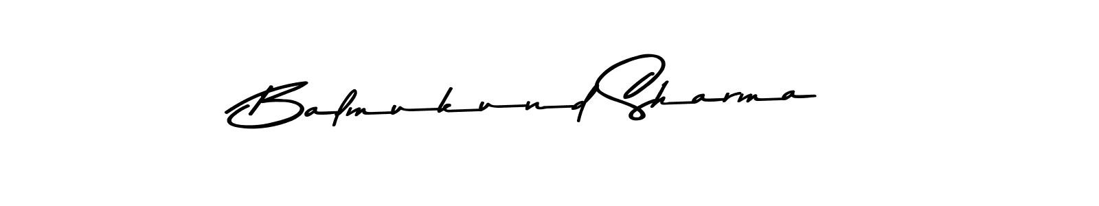 Create a beautiful signature design for name Balmukund Sharma. With this signature (Asem Kandis PERSONAL USE) fonts, you can make a handwritten signature for free. Balmukund Sharma signature style 9 images and pictures png