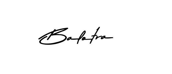 Design your own signature with our free online signature maker. With this signature software, you can create a handwritten (Asem Kandis PERSONAL USE) signature for name Balotra. Balotra signature style 9 images and pictures png