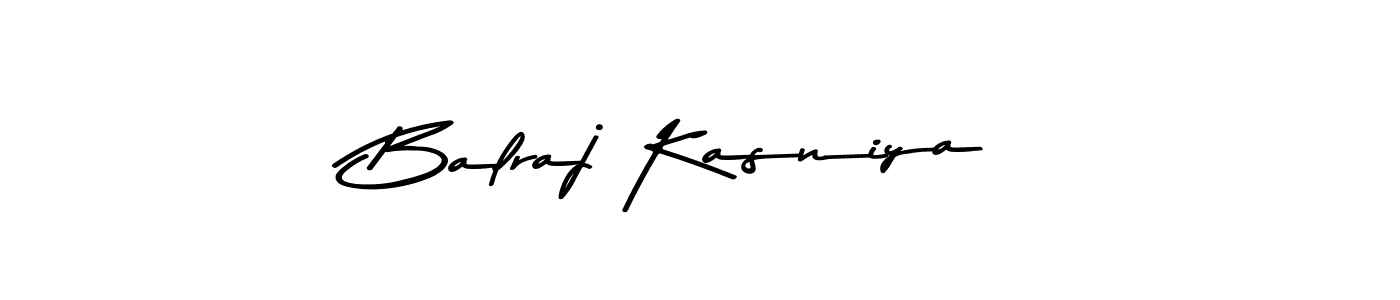 Use a signature maker to create a handwritten signature online. With this signature software, you can design (Asem Kandis PERSONAL USE) your own signature for name Balraj Kasniya. Balraj Kasniya signature style 9 images and pictures png