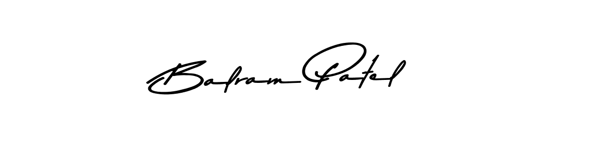 Design your own signature with our free online signature maker. With this signature software, you can create a handwritten (Asem Kandis PERSONAL USE) signature for name Balram Patel. Balram Patel signature style 9 images and pictures png