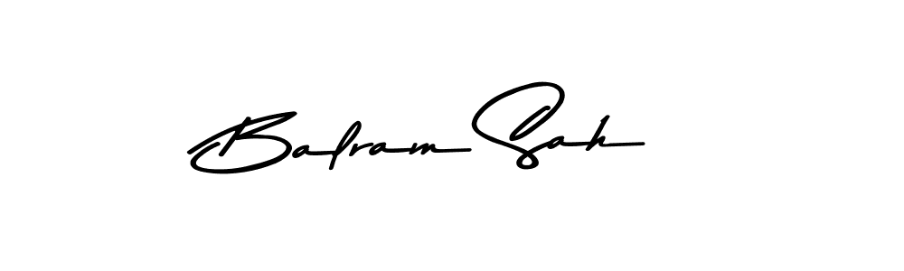 Use a signature maker to create a handwritten signature online. With this signature software, you can design (Asem Kandis PERSONAL USE) your own signature for name Balram Sah. Balram Sah signature style 9 images and pictures png