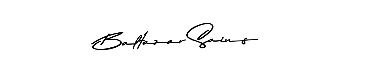 This is the best signature style for the Baltazar Sains name. Also you like these signature font (Asem Kandis PERSONAL USE). Mix name signature. Baltazar Sains signature style 9 images and pictures png