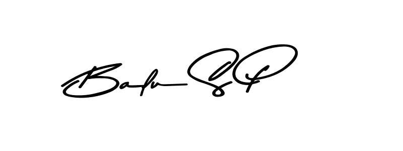 Create a beautiful signature design for name Balu S P. With this signature (Asem Kandis PERSONAL USE) fonts, you can make a handwritten signature for free. Balu S P signature style 9 images and pictures png