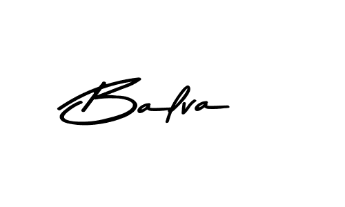 Design your own signature with our free online signature maker. With this signature software, you can create a handwritten (Asem Kandis PERSONAL USE) signature for name Balva. Balva signature style 9 images and pictures png