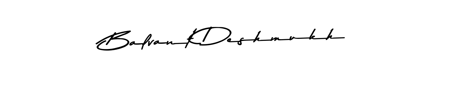 Asem Kandis PERSONAL USE is a professional signature style that is perfect for those who want to add a touch of class to their signature. It is also a great choice for those who want to make their signature more unique. Get Balvant Deshmukh name to fancy signature for free. Balvant Deshmukh signature style 9 images and pictures png