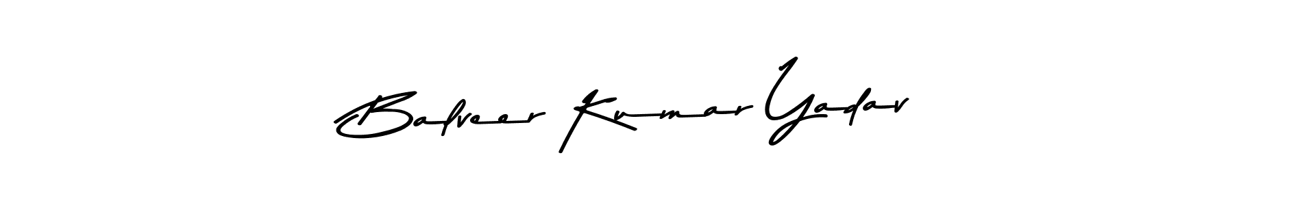 How to make Balveer Kumar Yadav name signature. Use Asem Kandis PERSONAL USE style for creating short signs online. This is the latest handwritten sign. Balveer Kumar Yadav signature style 9 images and pictures png