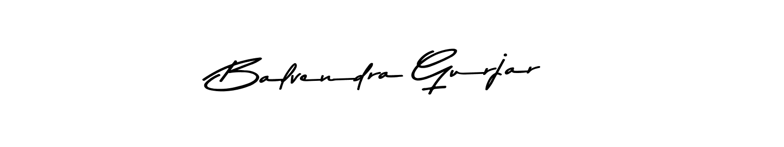 Design your own signature with our free online signature maker. With this signature software, you can create a handwritten (Asem Kandis PERSONAL USE) signature for name Balvendra Gurjar. Balvendra Gurjar signature style 9 images and pictures png