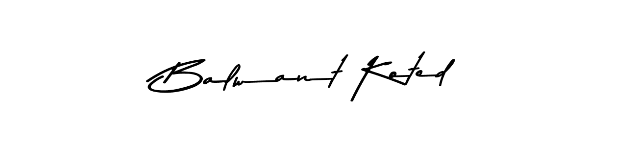 Make a beautiful signature design for name Balwant Koted. Use this online signature maker to create a handwritten signature for free. Balwant Koted signature style 9 images and pictures png