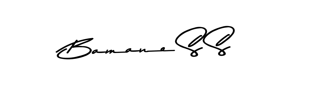 Asem Kandis PERSONAL USE is a professional signature style that is perfect for those who want to add a touch of class to their signature. It is also a great choice for those who want to make their signature more unique. Get Bamane S S name to fancy signature for free. Bamane S S signature style 9 images and pictures png