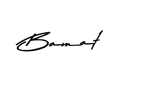 Create a beautiful signature design for name Bamat. With this signature (Asem Kandis PERSONAL USE) fonts, you can make a handwritten signature for free. Bamat signature style 9 images and pictures png