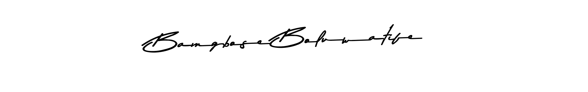 You should practise on your own different ways (Asem Kandis PERSONAL USE) to write your name (Bamgbose Boluwatife) in signature. don't let someone else do it for you. Bamgbose Boluwatife signature style 9 images and pictures png