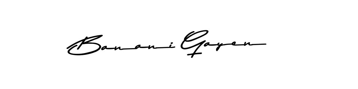 Make a short Banani Gayen signature style. Manage your documents anywhere anytime using Asem Kandis PERSONAL USE. Create and add eSignatures, submit forms, share and send files easily. Banani Gayen signature style 9 images and pictures png