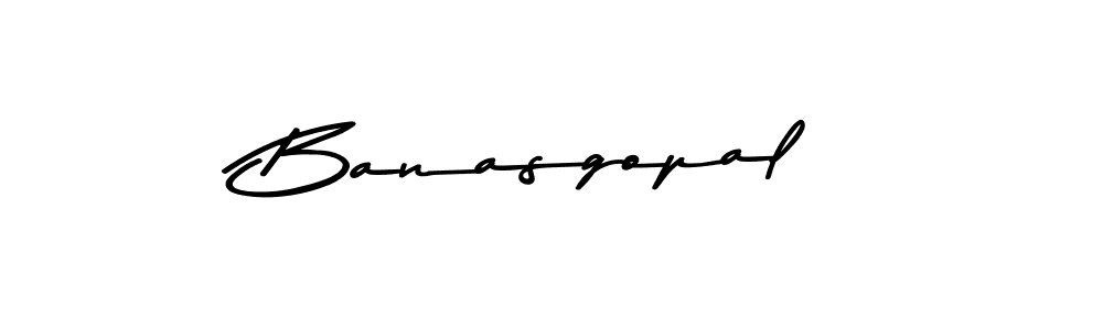 Use a signature maker to create a handwritten signature online. With this signature software, you can design (Asem Kandis PERSONAL USE) your own signature for name Banasgopal. Banasgopal signature style 9 images and pictures png