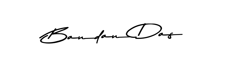 How to make Bandan Das name signature. Use Asem Kandis PERSONAL USE style for creating short signs online. This is the latest handwritten sign. Bandan Das signature style 9 images and pictures png