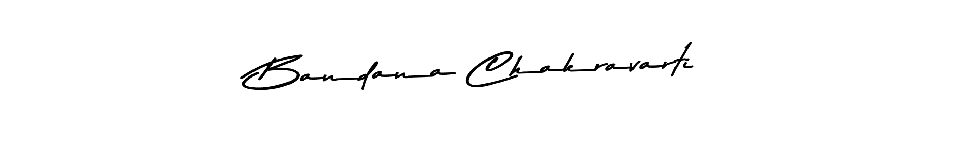 Create a beautiful signature design for name Bandana Chakravarti. With this signature (Asem Kandis PERSONAL USE) fonts, you can make a handwritten signature for free. Bandana Chakravarti signature style 9 images and pictures png