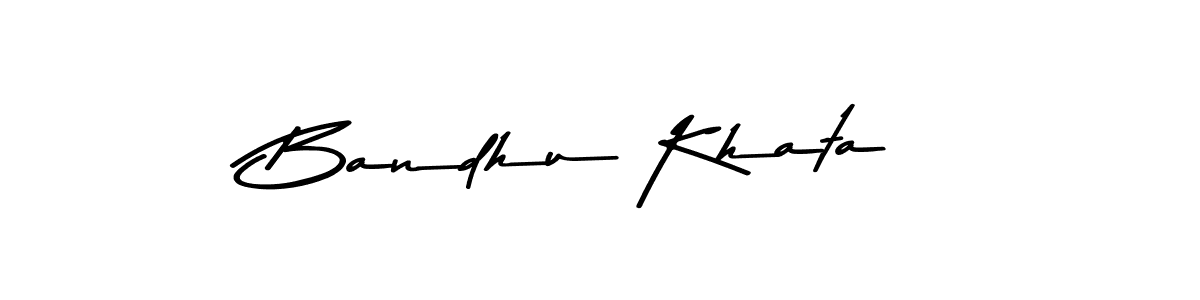 Use a signature maker to create a handwritten signature online. With this signature software, you can design (Asem Kandis PERSONAL USE) your own signature for name Bandhu Khata. Bandhu Khata signature style 9 images and pictures png