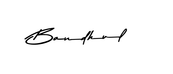 Create a beautiful signature design for name Bandhul. With this signature (Asem Kandis PERSONAL USE) fonts, you can make a handwritten signature for free. Bandhul signature style 9 images and pictures png