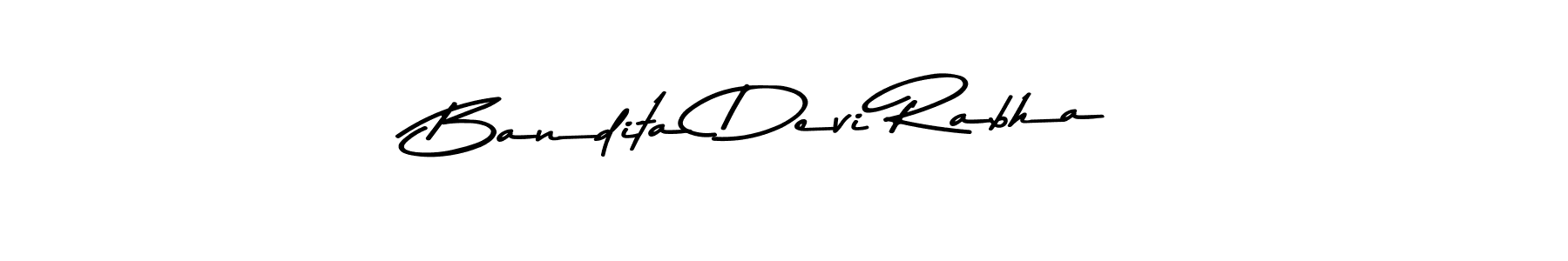 How to make Bandita Devi Rabha name signature. Use Asem Kandis PERSONAL USE style for creating short signs online. This is the latest handwritten sign. Bandita Devi Rabha signature style 9 images and pictures png