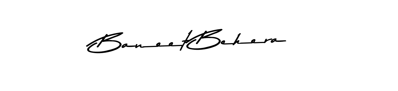 Make a beautiful signature design for name Baneet Behera. With this signature (Asem Kandis PERSONAL USE) style, you can create a handwritten signature for free. Baneet Behera signature style 9 images and pictures png