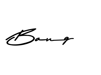Design your own signature with our free online signature maker. With this signature software, you can create a handwritten (Asem Kandis PERSONAL USE) signature for name Bang. Bang signature style 9 images and pictures png