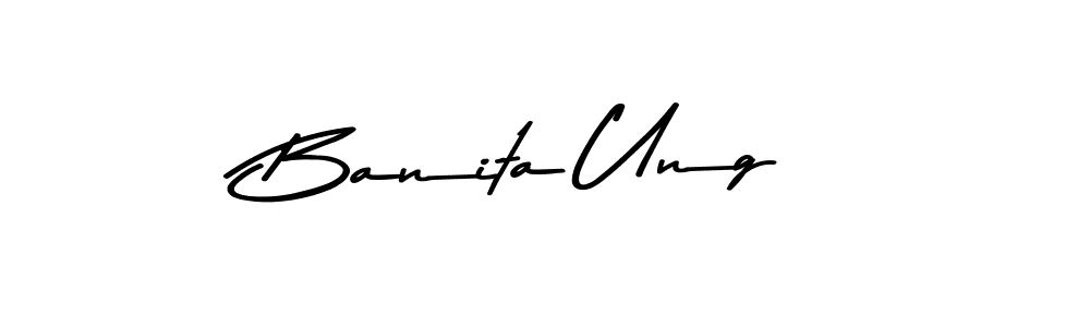 Create a beautiful signature design for name Banita Ung. With this signature (Asem Kandis PERSONAL USE) fonts, you can make a handwritten signature for free. Banita Ung signature style 9 images and pictures png