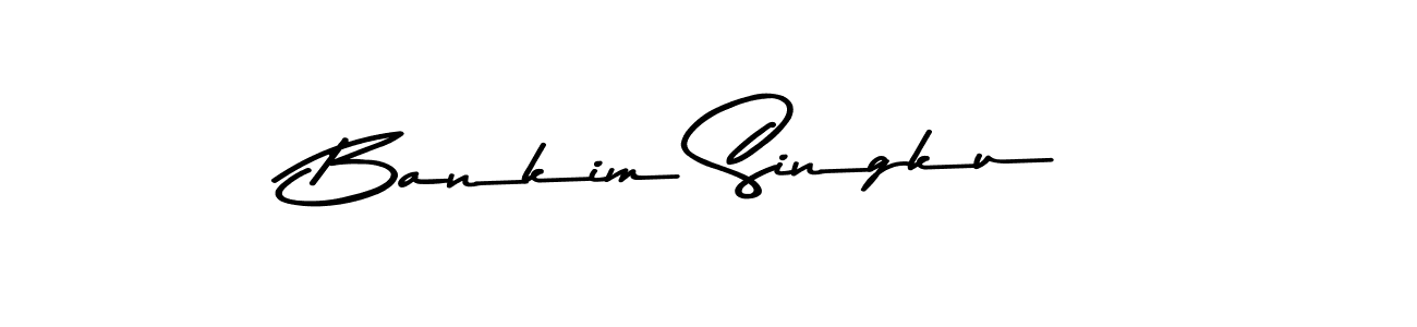 Use a signature maker to create a handwritten signature online. With this signature software, you can design (Asem Kandis PERSONAL USE) your own signature for name Bankim Singku. Bankim Singku signature style 9 images and pictures png