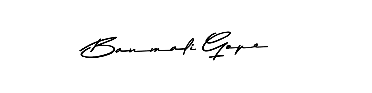 Create a beautiful signature design for name Banmali Gope. With this signature (Asem Kandis PERSONAL USE) fonts, you can make a handwritten signature for free. Banmali Gope signature style 9 images and pictures png