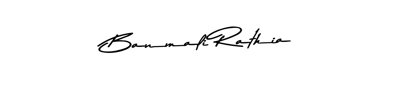 Banmali Rathia stylish signature style. Best Handwritten Sign (Asem Kandis PERSONAL USE) for my name. Handwritten Signature Collection Ideas for my name Banmali Rathia. Banmali Rathia signature style 9 images and pictures png