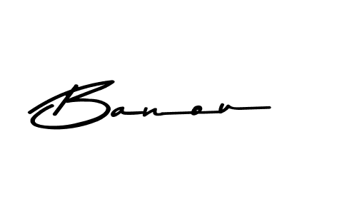 Make a beautiful signature design for name Banou. With this signature (Asem Kandis PERSONAL USE) style, you can create a handwritten signature for free. Banou signature style 9 images and pictures png