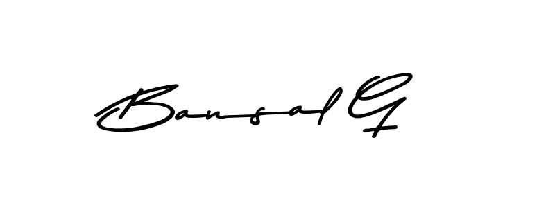 Design your own signature with our free online signature maker. With this signature software, you can create a handwritten (Asem Kandis PERSONAL USE) signature for name Bansal G. Bansal G signature style 9 images and pictures png
