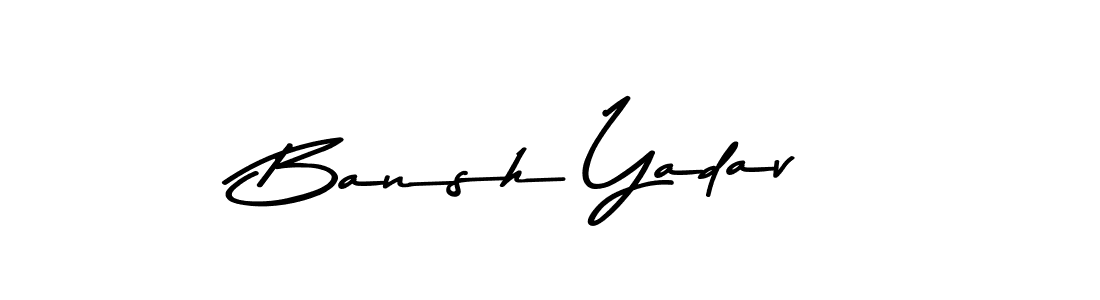 This is the best signature style for the Bansh Yadav name. Also you like these signature font (Asem Kandis PERSONAL USE). Mix name signature. Bansh Yadav signature style 9 images and pictures png