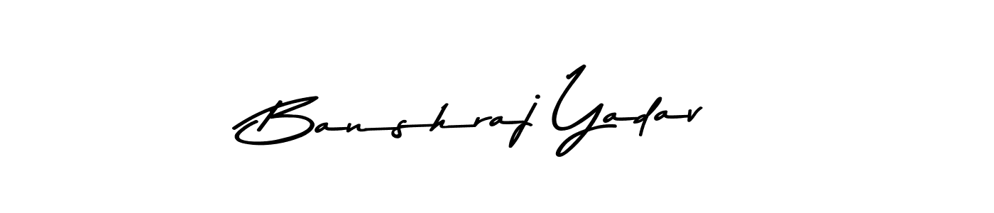 Make a beautiful signature design for name Banshraj Yadav. With this signature (Asem Kandis PERSONAL USE) style, you can create a handwritten signature for free. Banshraj Yadav signature style 9 images and pictures png