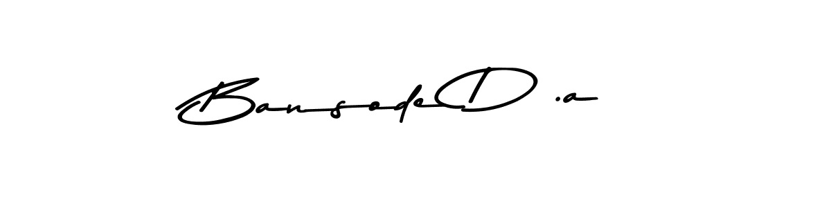 How to make Bansode D .a signature? Asem Kandis PERSONAL USE is a professional autograph style. Create handwritten signature for Bansode D .a name. Bansode D .a signature style 9 images and pictures png