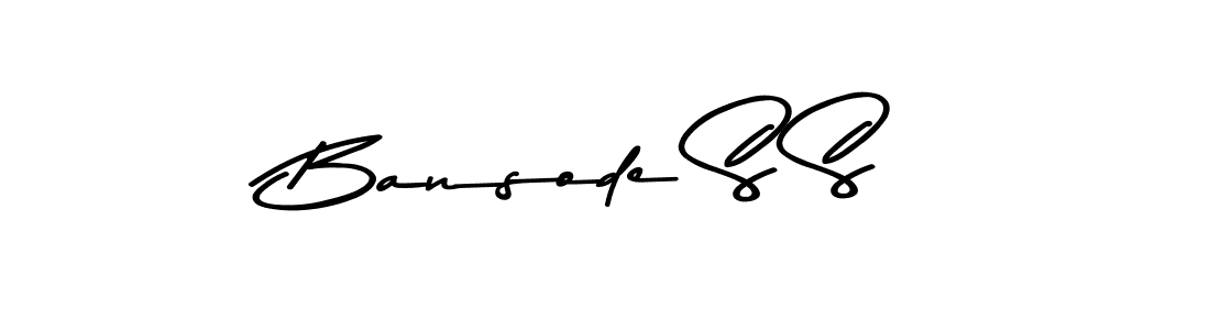 Design your own signature with our free online signature maker. With this signature software, you can create a handwritten (Asem Kandis PERSONAL USE) signature for name Bansode S S. Bansode S S signature style 9 images and pictures png