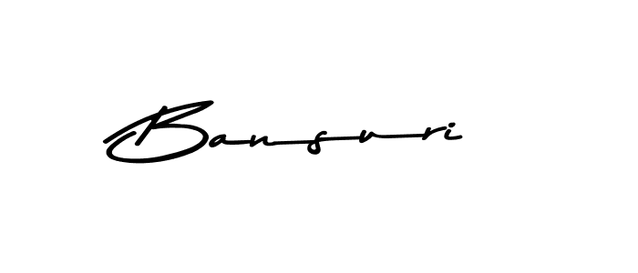 Design your own signature with our free online signature maker. With this signature software, you can create a handwritten (Asem Kandis PERSONAL USE) signature for name Bansuri. Bansuri signature style 9 images and pictures png