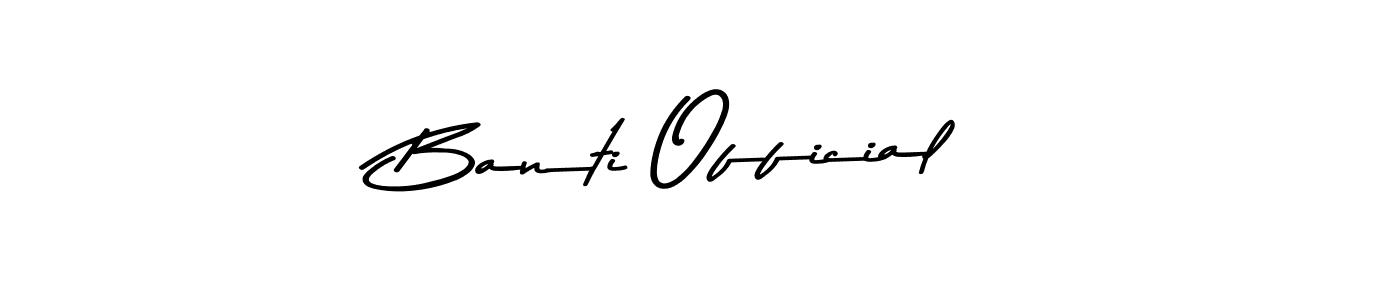 The best way (Asem Kandis PERSONAL USE) to make a short signature is to pick only two or three words in your name. The name Banti Official include a total of six letters. For converting this name. Banti Official signature style 9 images and pictures png