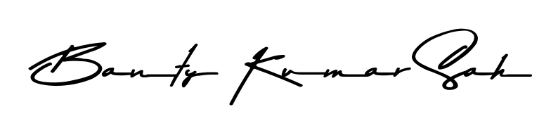 Achieve flawless digital penmanship with Banty Kumar Sah name in Asem Kandis PERSONAL USE font. The perfect tool for creating online signatures. Banty Kumar Sah signature style 9 images and pictures png